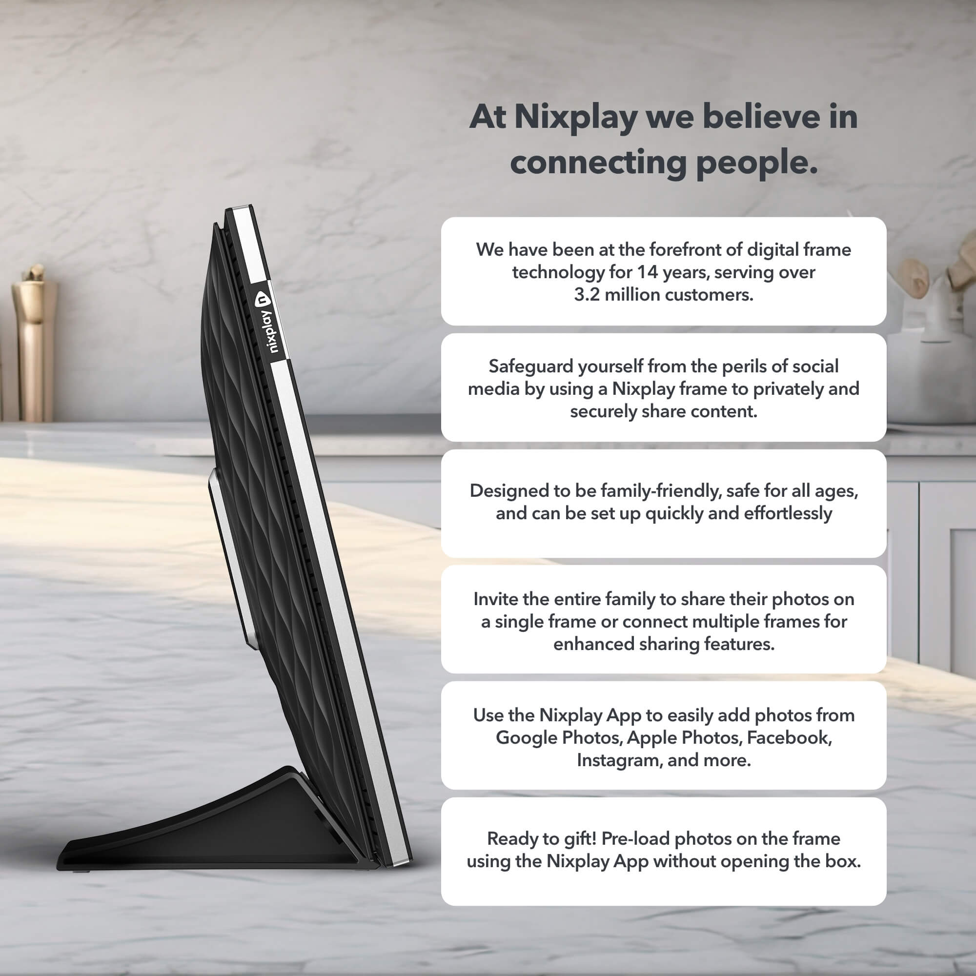 8-inch HD Touch Screen Wi-Fi Digital Frame