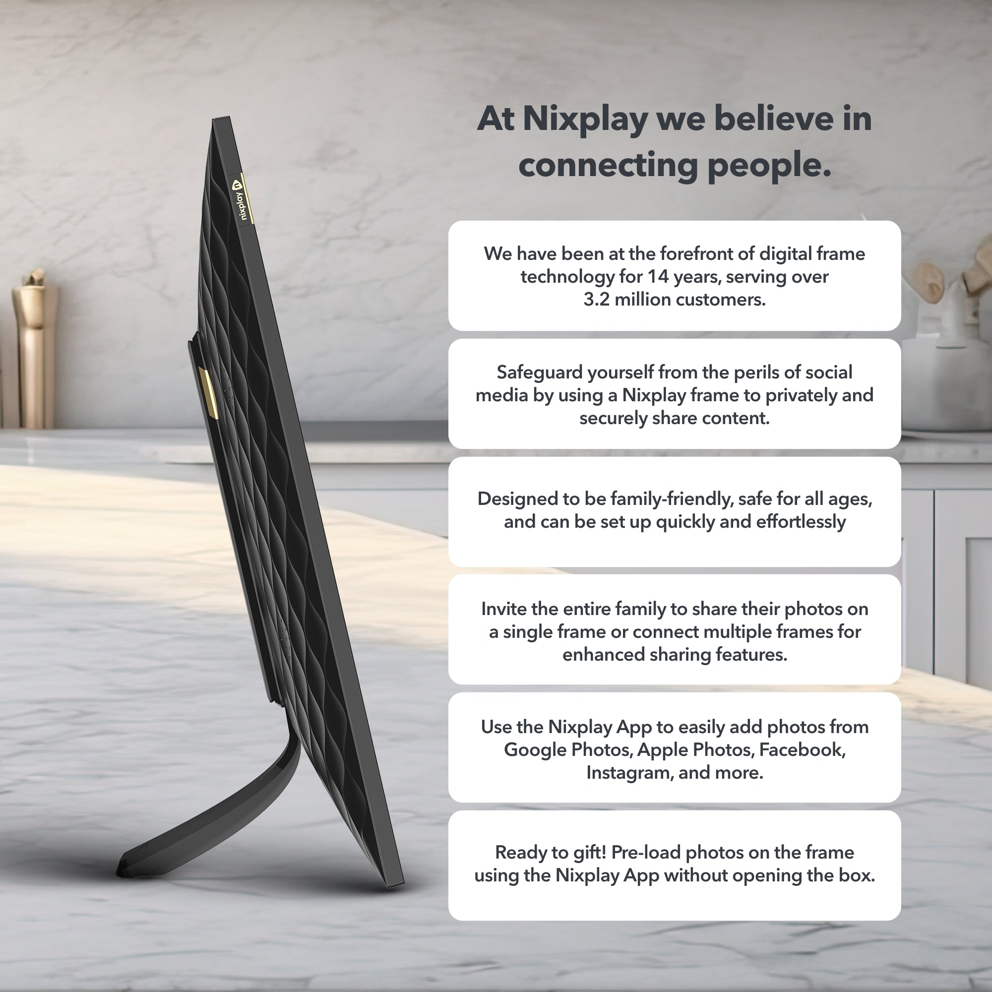 15.6-inch HD Widescreen Touch Screen Wi-Fi Digital Frame