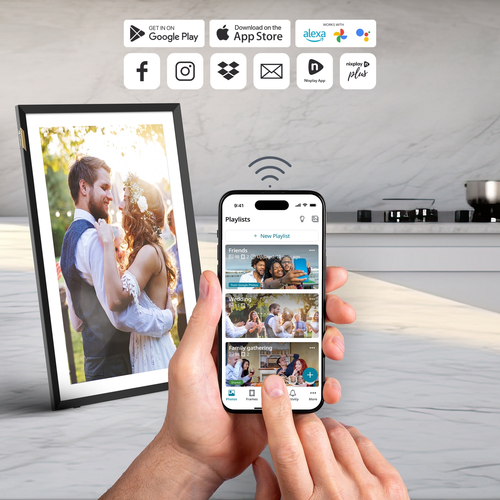 15.6-inch HD Widescreen Touch Screen Wi-Fi Digital Frame